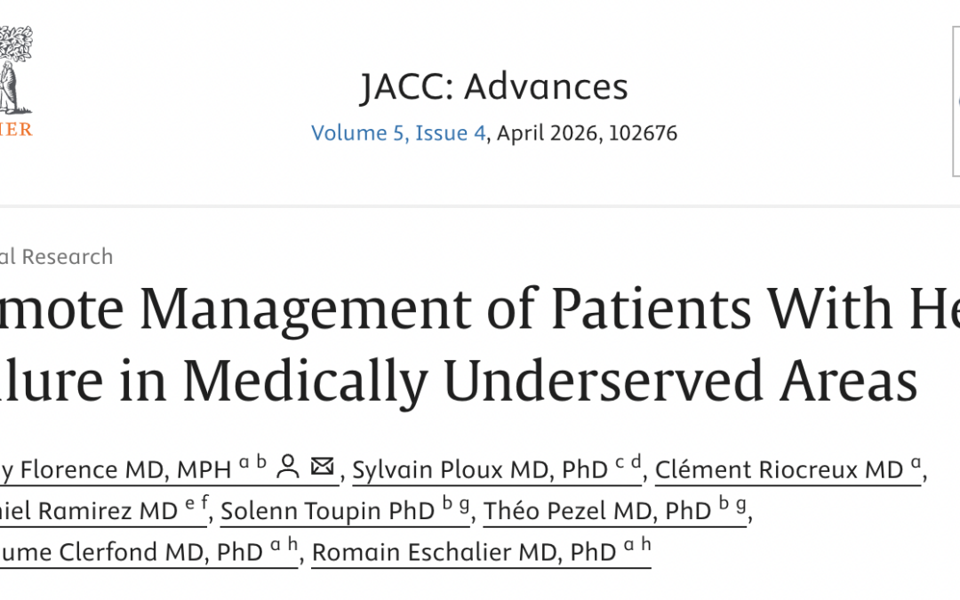 Remote monitoring of patients with heart failure in medically underserved areas